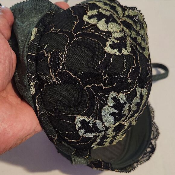 La Perla Green Lace Push Up Bra Size 34C - Picture 11 of 13